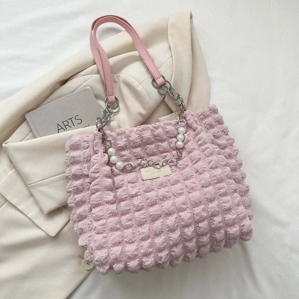 Bubble Textured Tote Bag - Tote Bag by Trendsi | Available at Handbags Specialist Headquarter