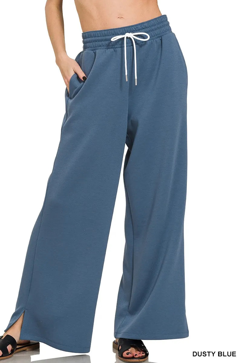 Zenana Scuba Drawstring Pants - Women Pants by Trendsi | Available at Handbags Specialist Headquarter