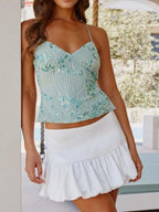 Crisscross Back V-Neck Cami - Tops by Trendsi | Available at Handbags Specialist Headquarter