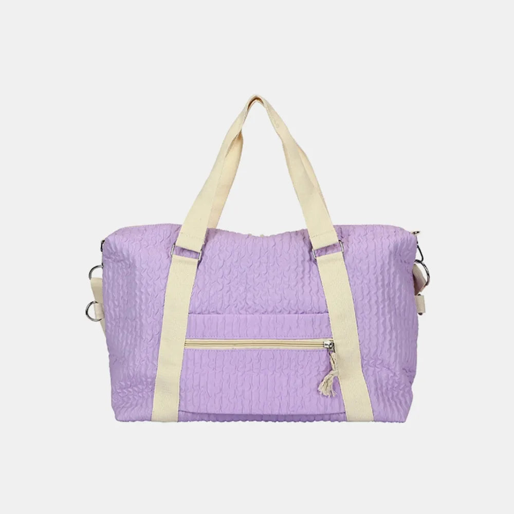 Textured Nylon Travel Bag - travel-bag by Trendsi | Available at Handbags Specialist Headquarter