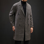 Plaid SlimFit Longline Trench Coat
