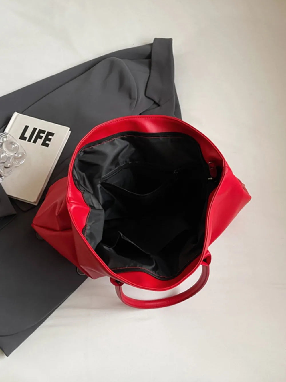 BETTER LIFE PU Leather Tote Bag - Tote Bag by Trendsi | Available at Handbags Specialist Headquarter