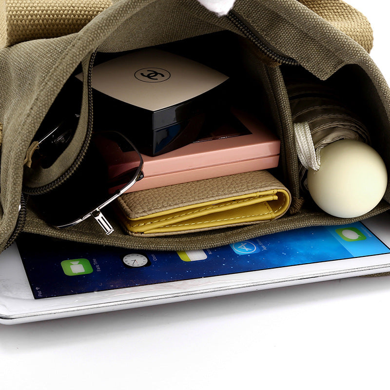 Korean Style Large Capacity Canvas Commute Bag