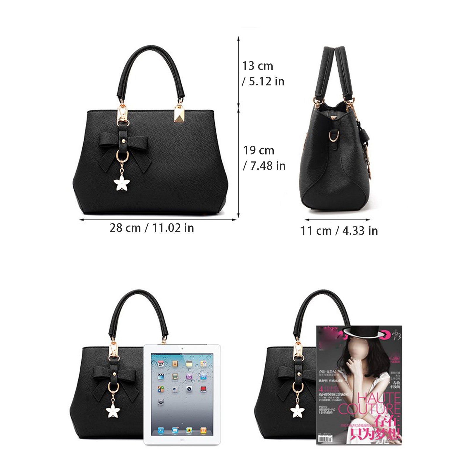 Chic Tote: Top Handle Shoulder & Messenger Bag - Handbags, by Trendsi | Available at Handbags Specialist Headquarter