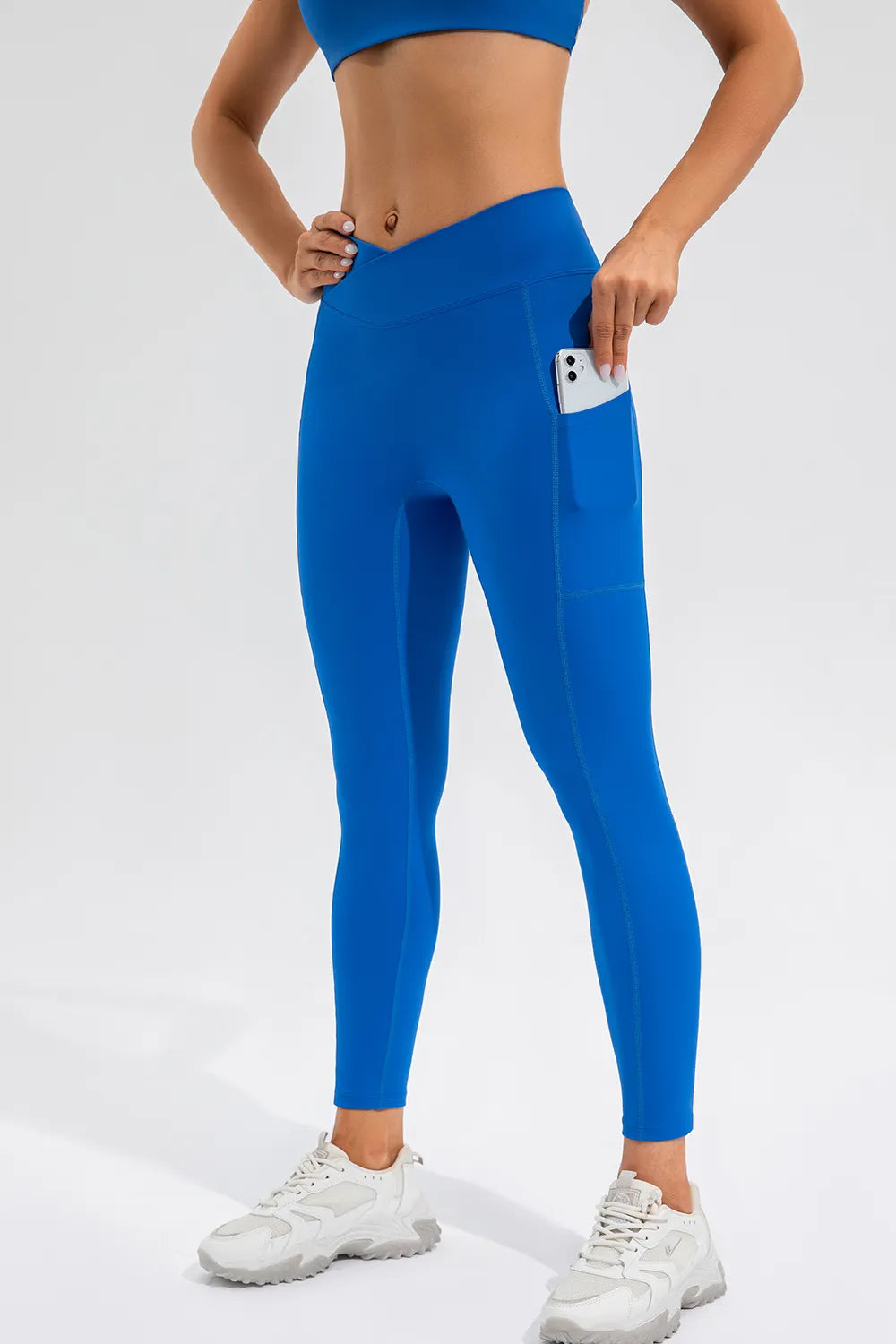 High Waist Active Leggings with Pockets - Leggings by Trendsi | Available at Handbags Specialist Headquarter