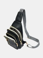 PU Leather Adjustable Strap Crossbody Bag - Crossbody Bag by Trendsi | Available at Handbags Specialist Headquarter