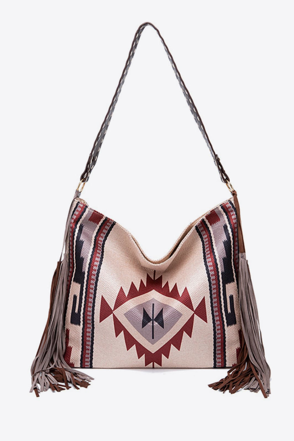 Geometric Canvas Tote Bag - Tote Bag by Trendsi | Available at Handbags Specialist Headquarter