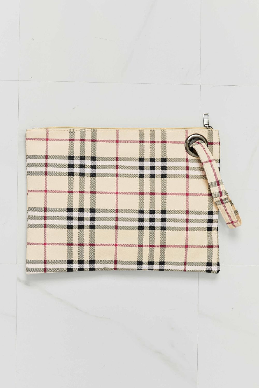 Carry Your Love Plaid Wristlet - Handbags by Trendsi | Available at Handbags Specialist Headquarter