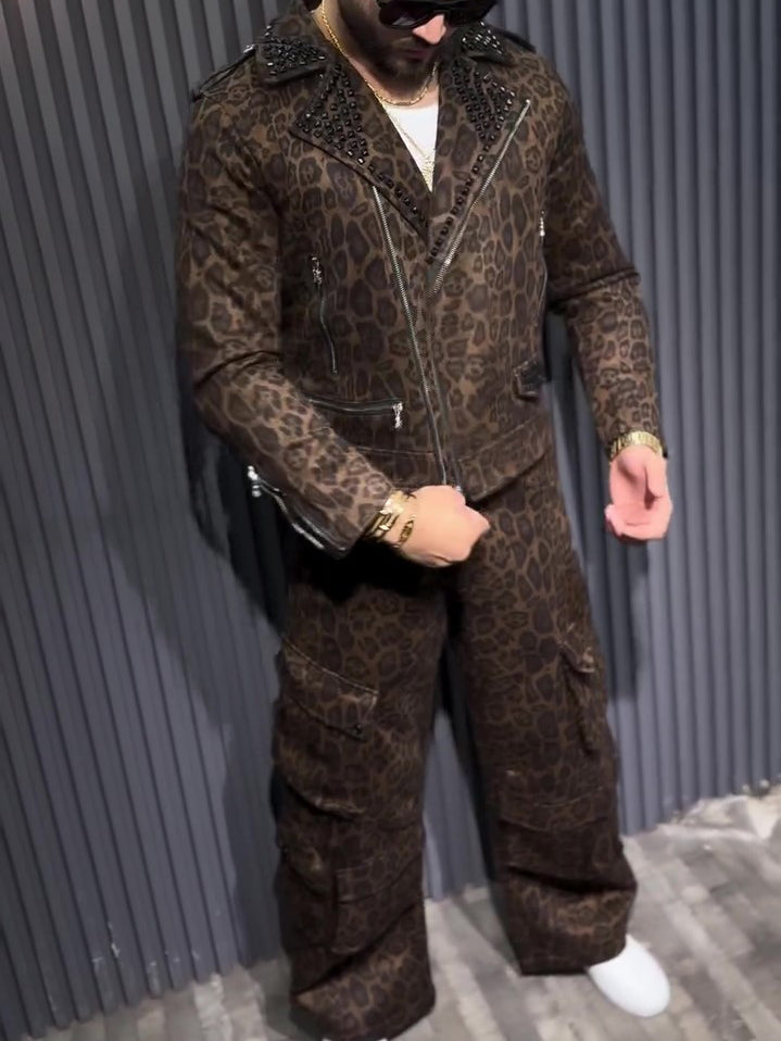 WildStride Leopard Biker & Cargo Set