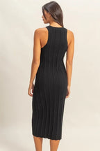 HYFVE Round Neck Bodycon Ribbed Knit Dress - Maxi Dress by Trendsi | Available at Handbags Specialist Headquarter