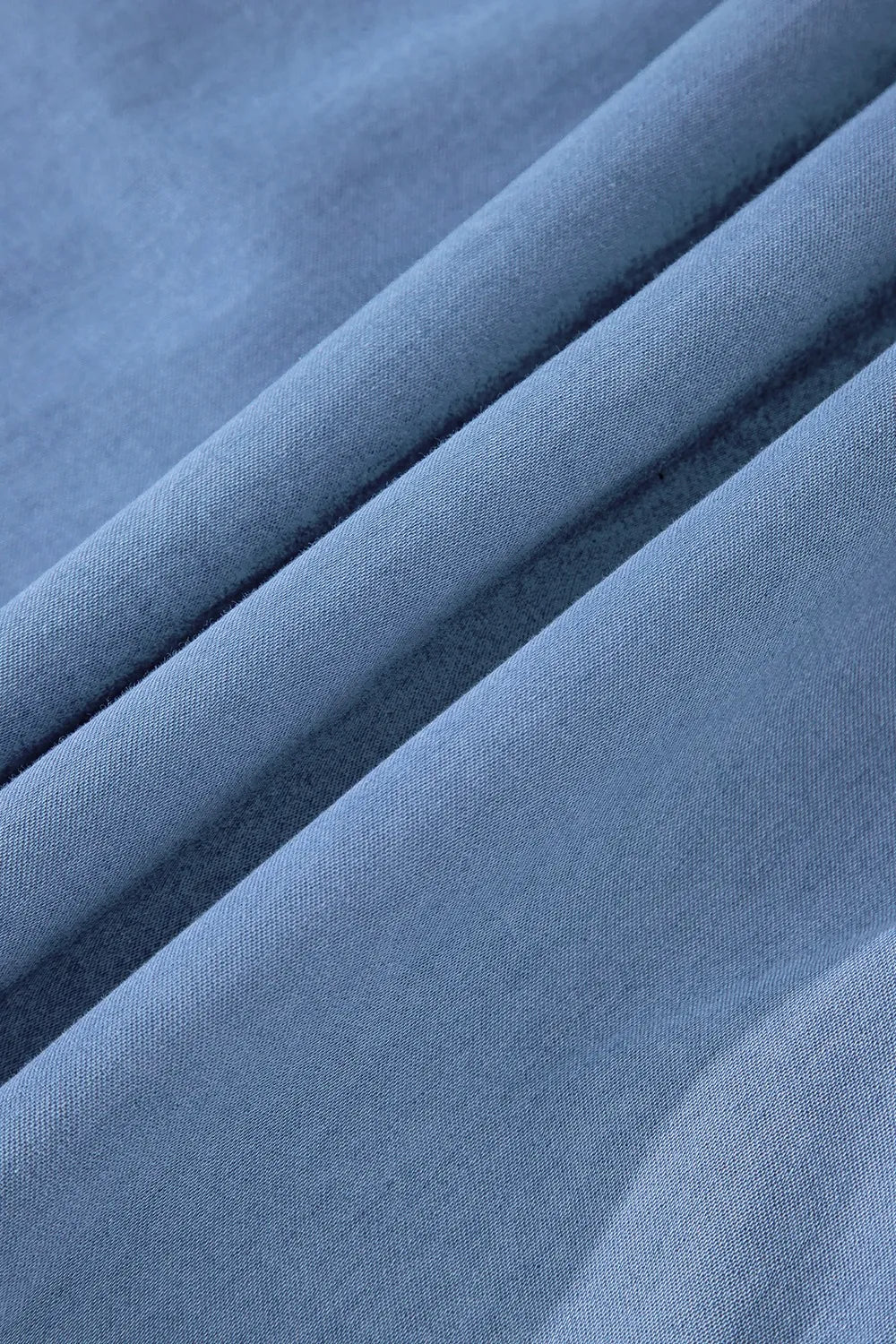 Ruffled Spaghetti Straps Denim Tank Top - Women / Jeans & Denim by Trendsi | Available at Handbags Specialist Headquarter