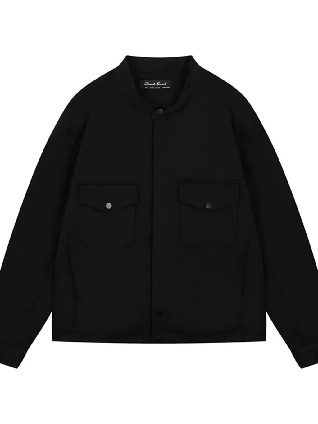 Men's Long Sleeve Jacket with Chest Pockets - Men's jackets by Trendsi | Available at Handbags Specialist Headquarter