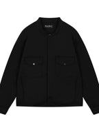 Men's Long Sleeve Jacket with Chest Pockets - Men's jackets by Trendsi | Available at Handbags Specialist Headquarter