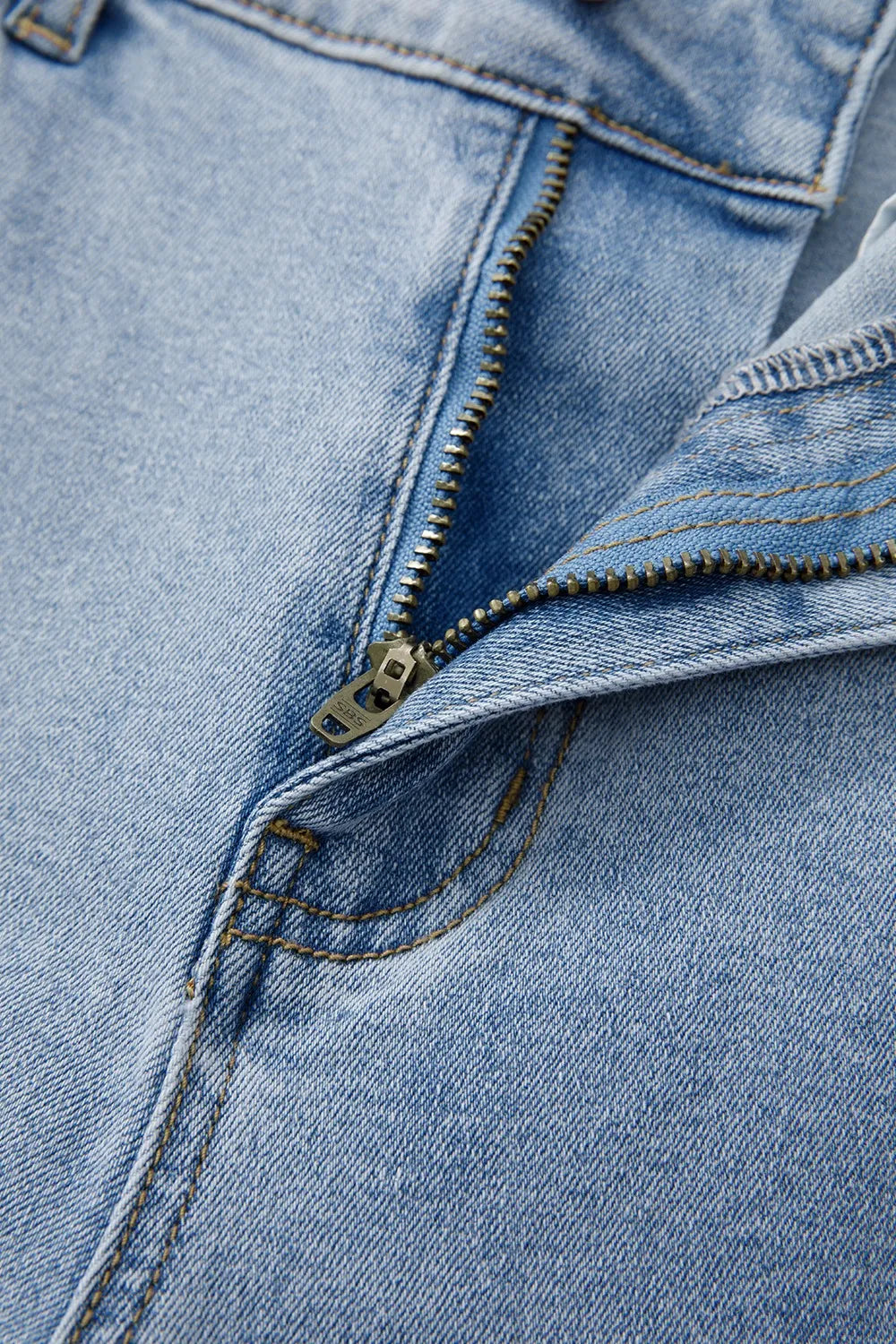 Bowknot Decor Cargo Jeans - Women / Jeans & Denim by Trendsi | Available at Handbags Specialist Headquarter