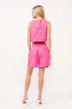 And The Why High Waist Wide Leg Mid Length Shorts -  by Trendsi | Available at Handbags Specialist Headquarter