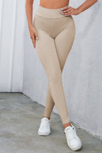 Crisscross Detail Wide Waistband Leggings - Leggings by Trendsi | Available at Handbags Specialist Headquarter