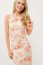 And The Why Floral Fishnet Bodycon Midi Dress - Maxi Dress by Trendsi | Available at Handbags Specialist Headquarter