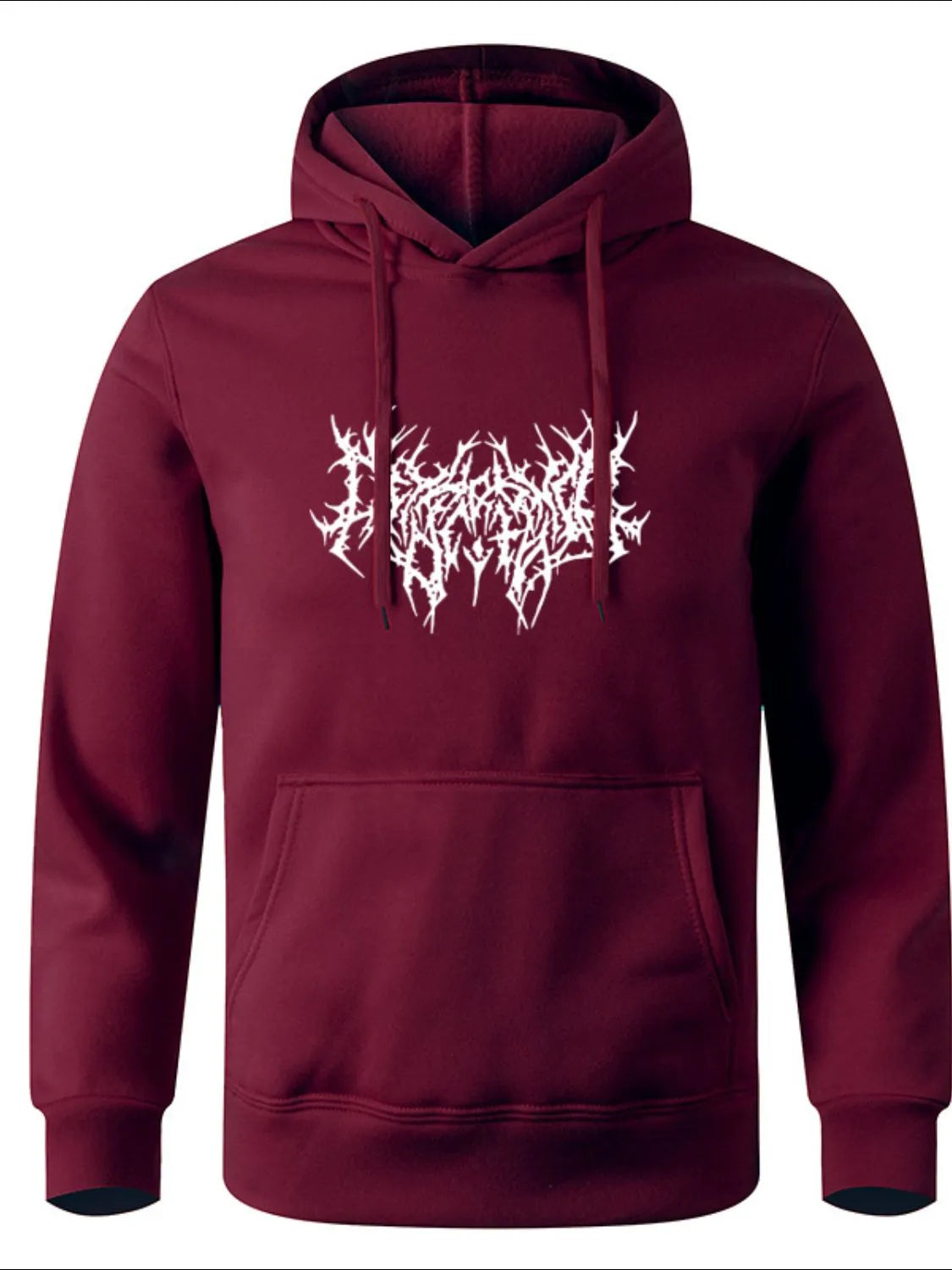 Men's Full Size Drawstring Graphic Long Sleeve Hoodie Plus Size - Men's Sweatshirts by Trendsi | Available at Handbags Specialist Headquarter