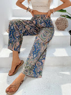 Printed Wide Leg Pants - Women Pants by Trendsi | Available at Handbags Specialist Headquarter