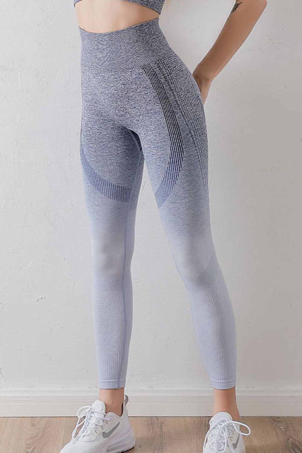 Gradient High Waist Sports Leggings - Leggings by Trendsi | Available at Handbags Specialist Headquarter