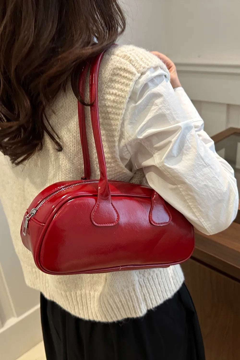 PU Leather Shoulder Bag - Crossbody Bag by Trendsi | Available at Handbags Specialist Headquarter