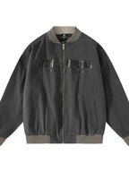 Men's Striped Hem Zip Up Jacket - Men's jackets by Trendsi | Available at Handbags Specialist Headquarter