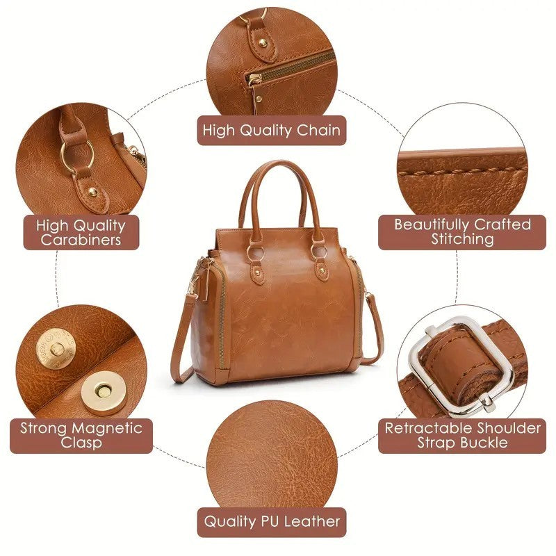 ChicVersa Women's Leather Shoulder & Handbag - Bags and handbags by Trendsi | Available at Handbags Specialist Headquarter