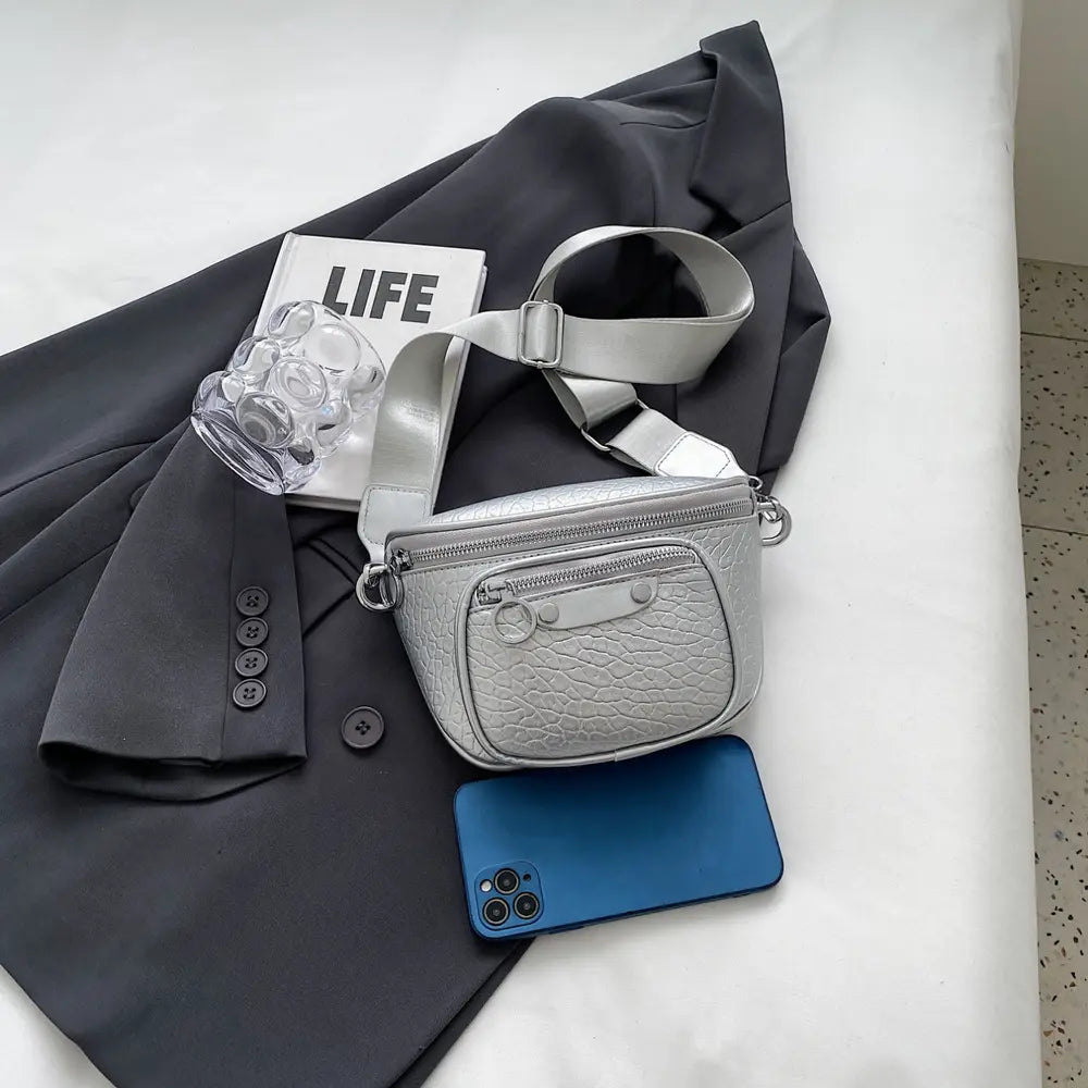 Texture PU Leather Crossbody Bag - handbags by Trendsi | Available at Handbags Specialist Headquarter