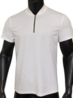 Men's Full Size Baseball Collar Solid Polo Plus Size - Men's Shirts by Trendsi | Available at Handbags Specialist Headquarter
