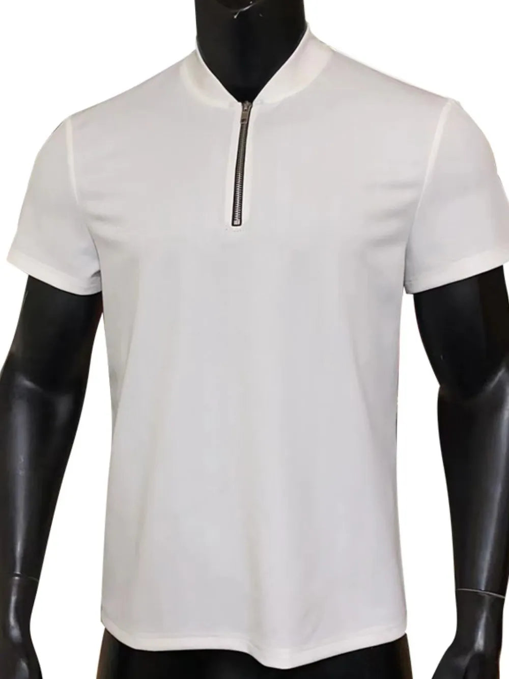 Men's Full Size Baseball Collar Solid Polo Plus Size - Men's Shirts by Trendsi | Available at Handbags Specialist Headquarter