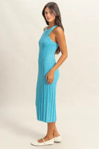 HYFVE Round Neck Bodycon Ribbed Knit Dress - Maxi Dress by Trendsi | Available at Handbags Specialist Headquarter