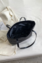 PU Leather Straps Large Tote Bag - Tote Bag by Trendsi | Available at Handbags Specialist Headquarter