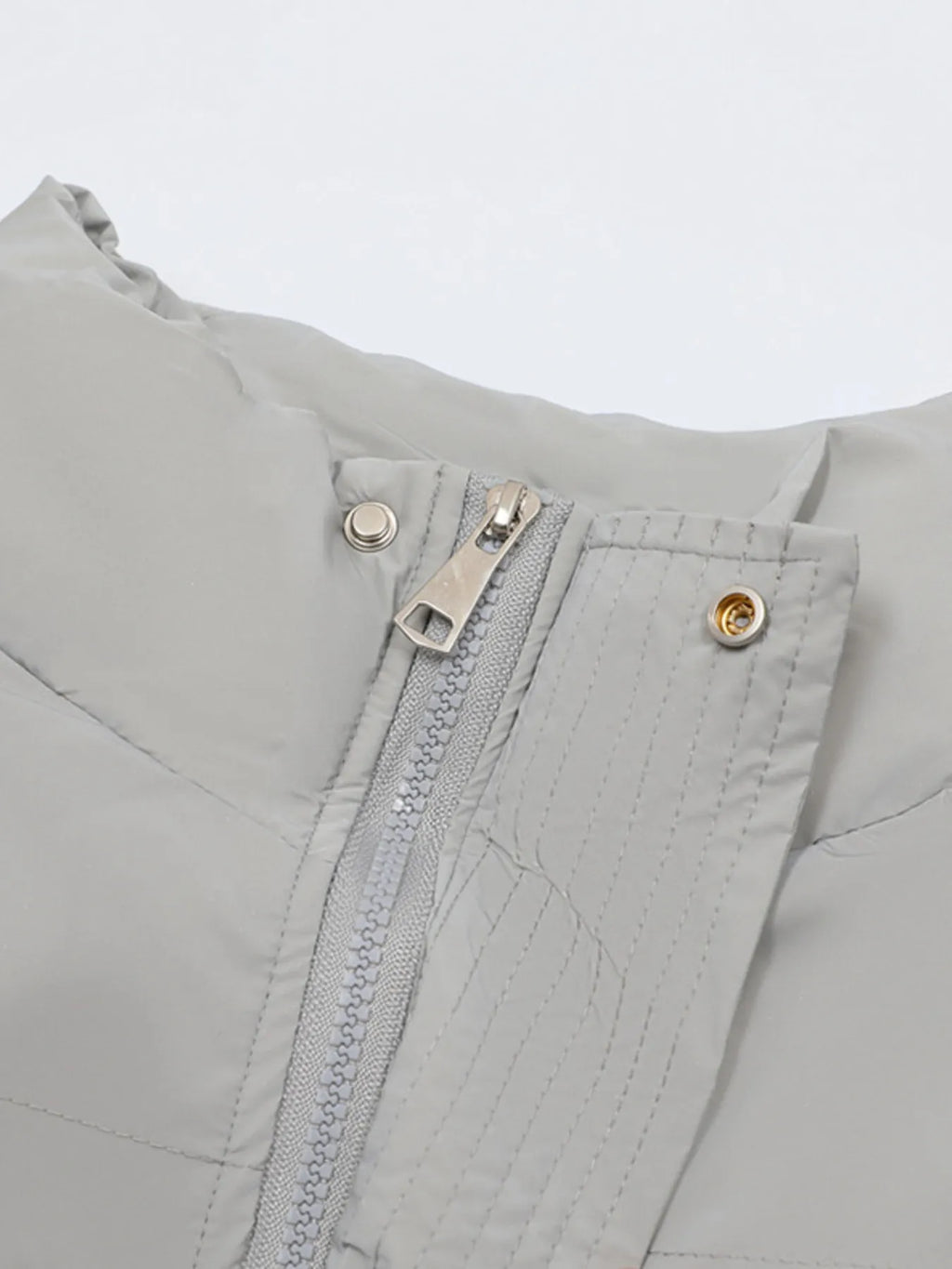 Men's Full Size Quilted Long Sleeve Puffer Jacket Plus Size - Men's jackets by Trendsi | Available at Handbags Specialist Headquarter