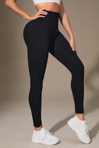 Wide Waistband Sports Leggings - Leggings by Trendsi | Available at Handbags Specialist Headquarter