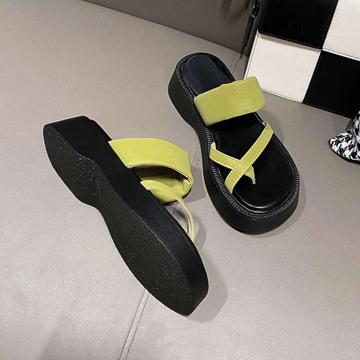 Multi-Strap Platform Sandals - Women Sandals by Trendsi | Available at Handbags Specialist Headquarter