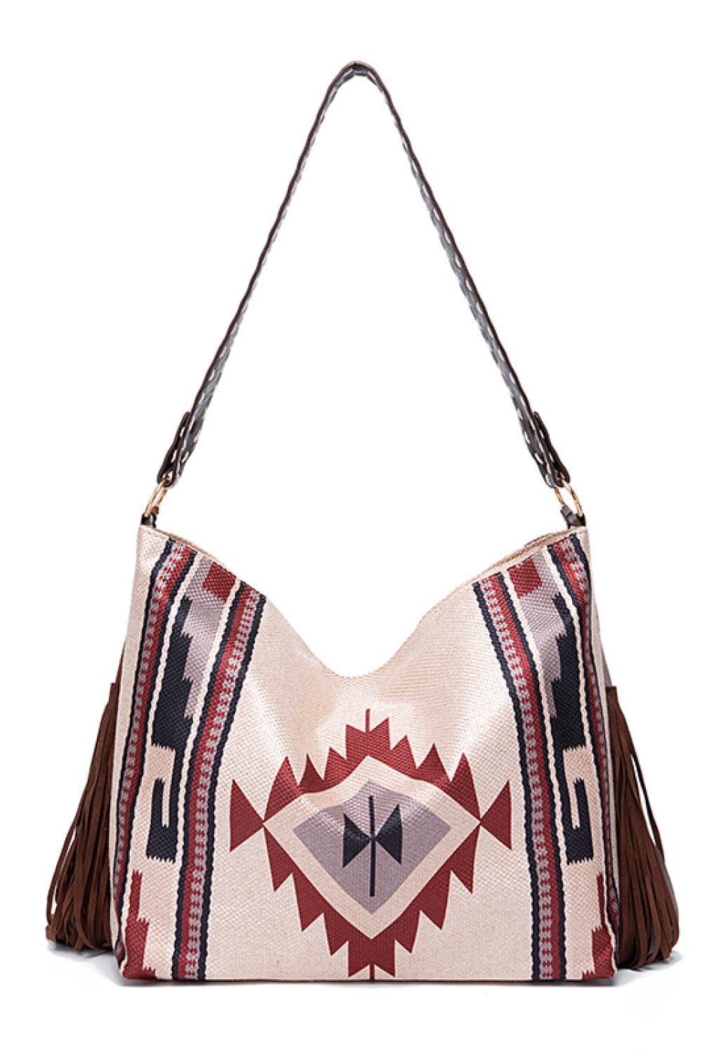 Geometric Canvas Tote Bag - Tote Bag by Trendsi | Available at Handbags Specialist Headquarter