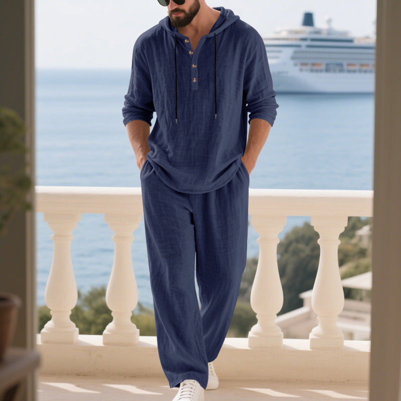 RelaxPro Men's Hooded Lounge Set