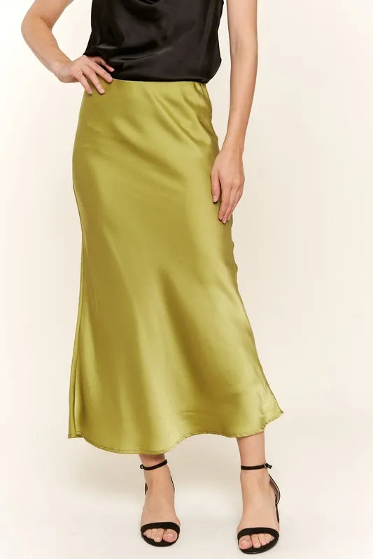 And The Why Satin Midi Skirt - Skirts by Trendsi | Available at Handbags Specialist Headquarter
