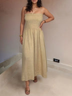 Full Size Smocked Cami Dress and Jacket Set Plus Size - Dresses by Trendsi | Available at Handbags Specialist Headquarter