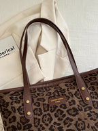 Leopard Polyester Tote Bag - Tote Bag by Trendsi | Available at Handbags Specialist Headquarter