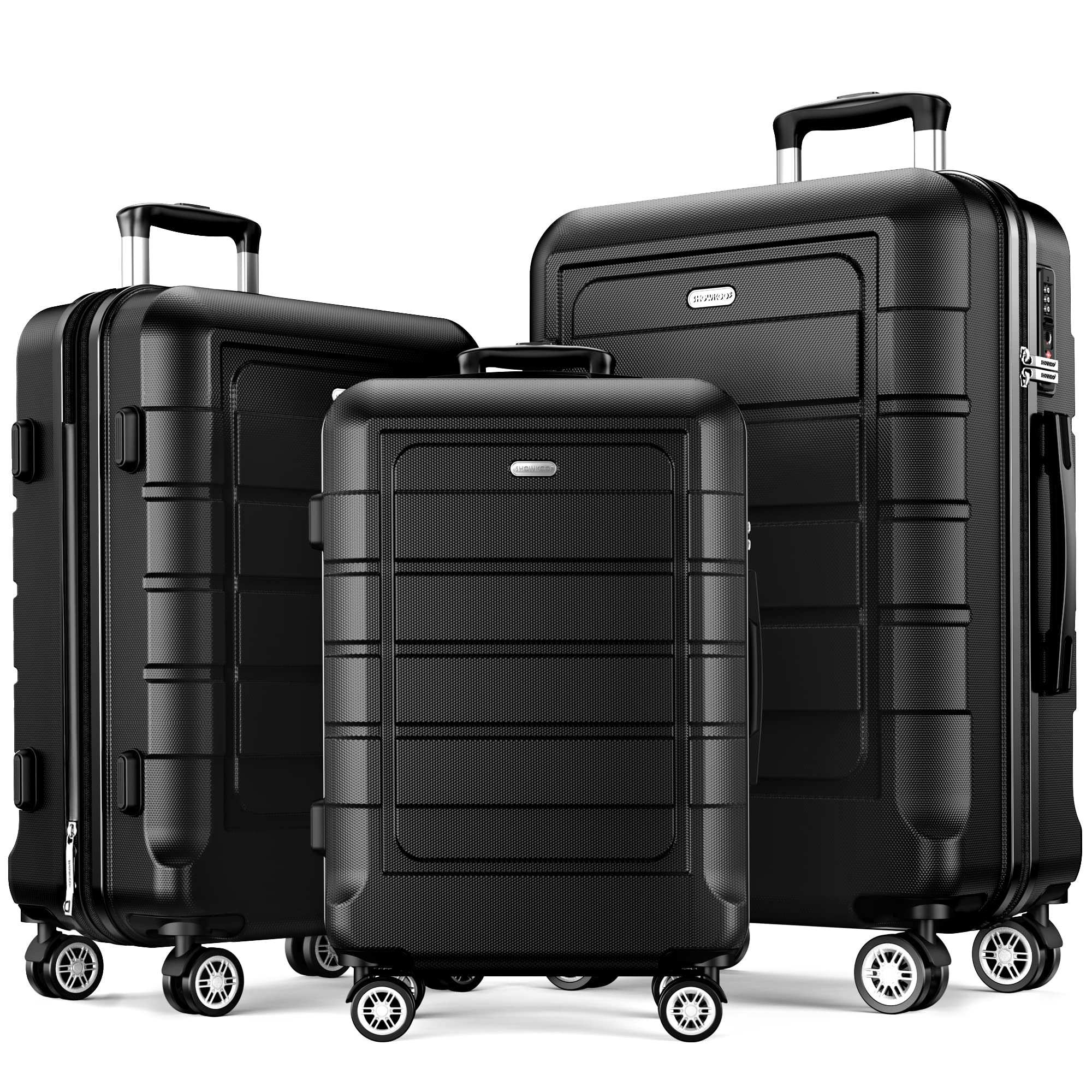 Expandable ShowKoo Suitcase - Durable & TSA Lock - Luggage Travel Bags by Handbags Specialist Headquarter | Available at Handbags Specialist Headquarter