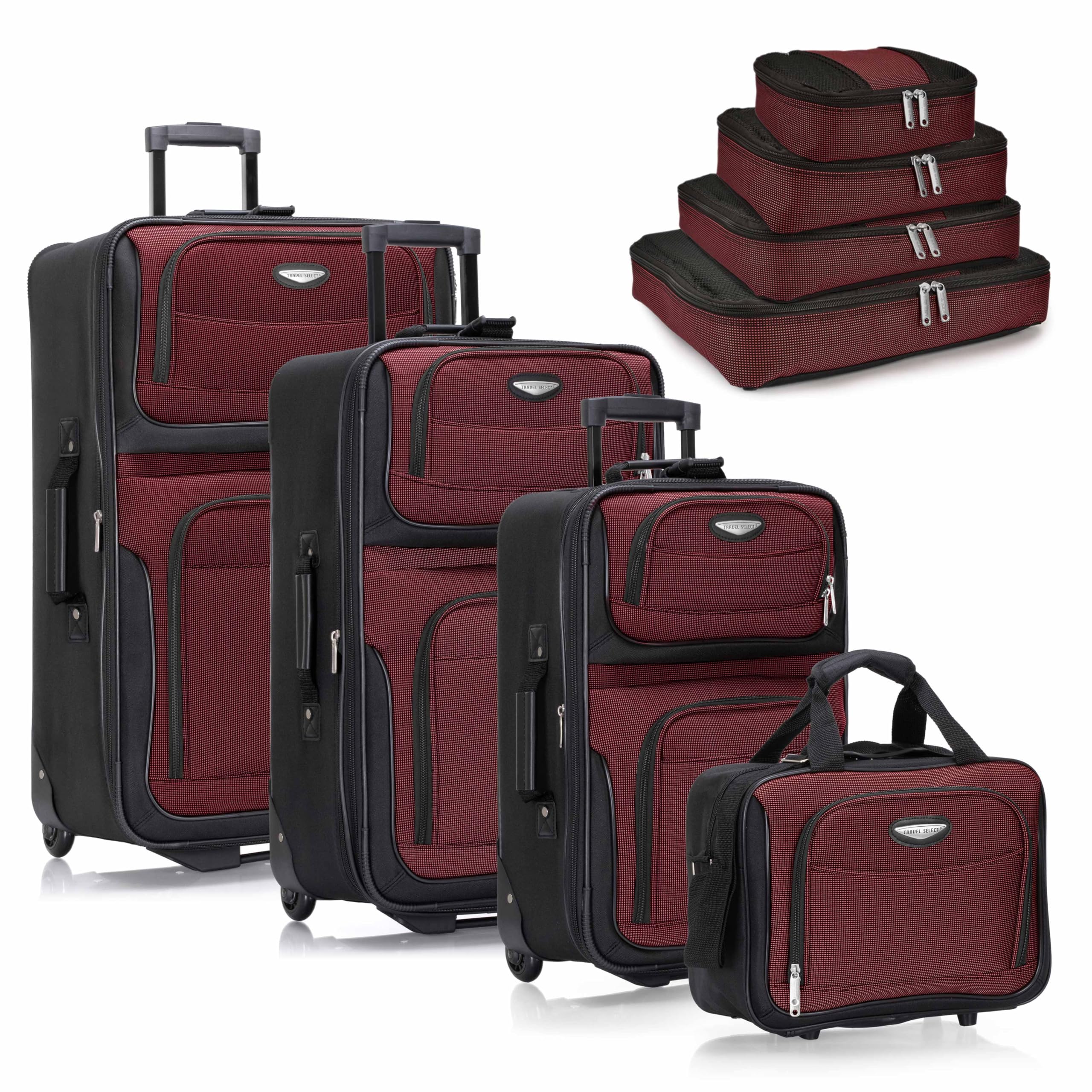 Travel Select Amsterdam 4-Pc Expandable Luggage Set -  by Handbags Specialist Headquarter | Available at Handbags Specialist Headquarter