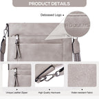 Chic Leather Crossbody with Card Slots for Women -  by Handbags Specialist Headquarter | Available at Handbags Specialist Headquarter