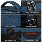 SecureSlim Laptop Backpack with USB & Water Resistance - Backpack Bags by Handbags Specialist Headquarter | Available at Handbags Specialist Headquarter