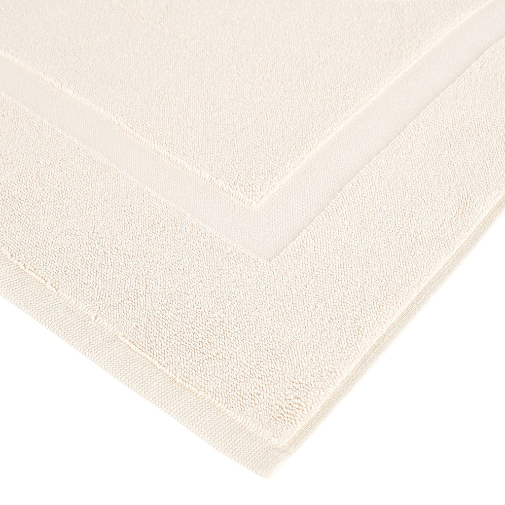 Soft Silver Banded Bath Rug Mat - Decor by Handbags Specialist Headquarter | Available at Handbags Specialist Headquarter