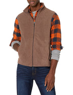 PolarZip Men's Fleece Vest – Big & Tall by Essentials