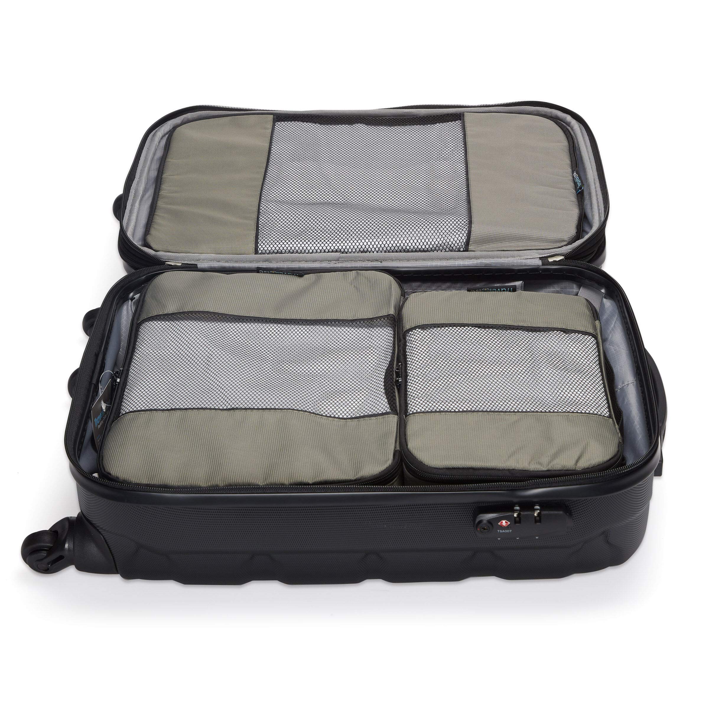 TravelWise Weekender Packing Cube Set - Silver 5-Piece - Luggage Travel Bags by Handbags Specialist Headquarter | Available at Handbags Specialist Headquarter