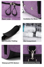 Fitgriff® Gym Bag with Shoe & Wet Compartment