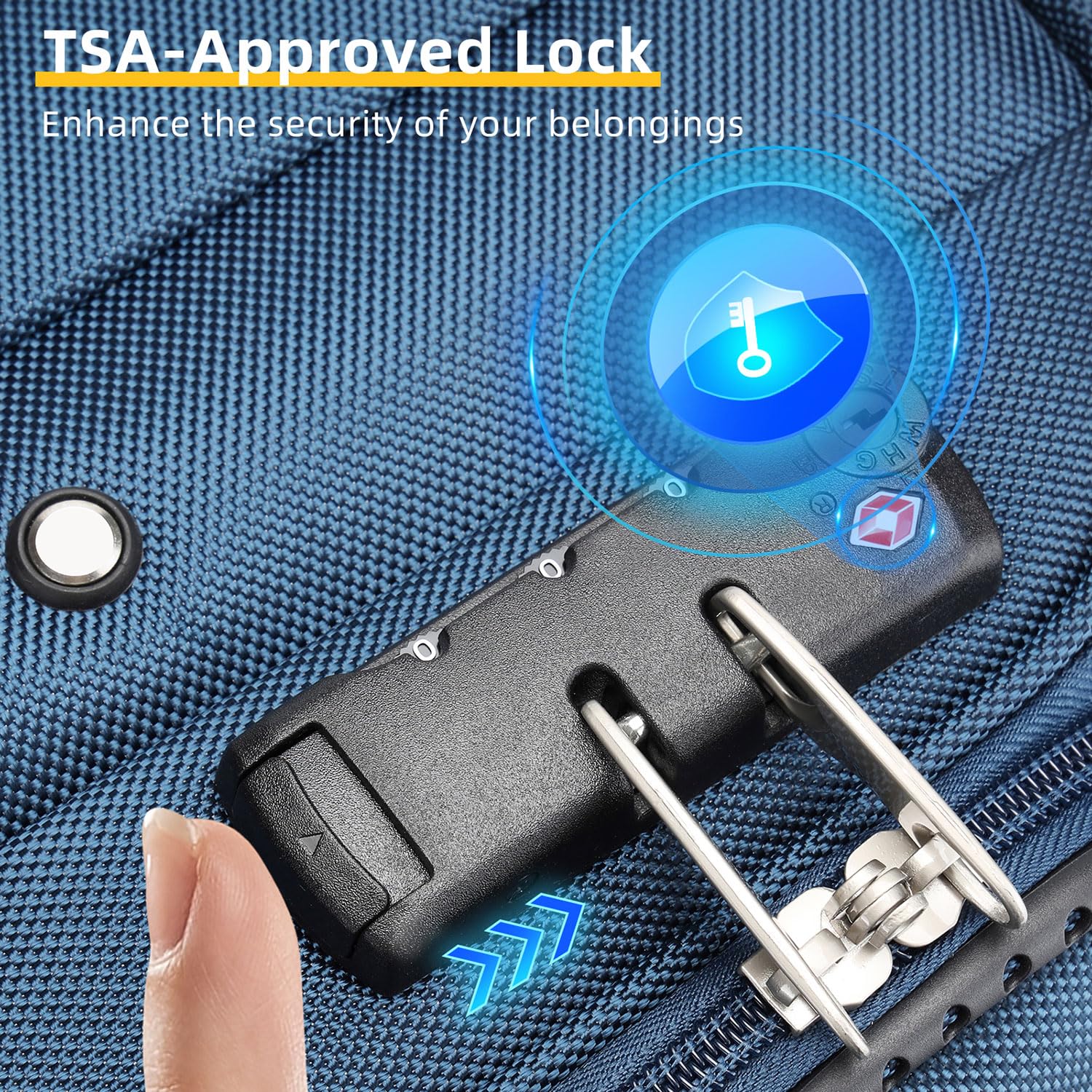 LARVENDER Expandable 5-Piece Spinner Luggage Set -  by Handbags Specialist Headquarter | Available at Handbags Specialist Headquarter