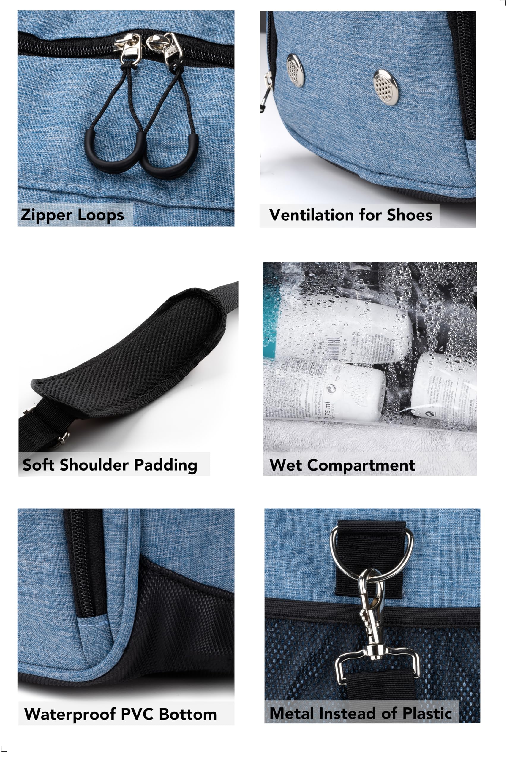 Fitgriff® Gym Bag with Shoe & Wet Compartment